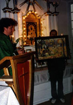 poświęcenie obrazu Świętego Huberta